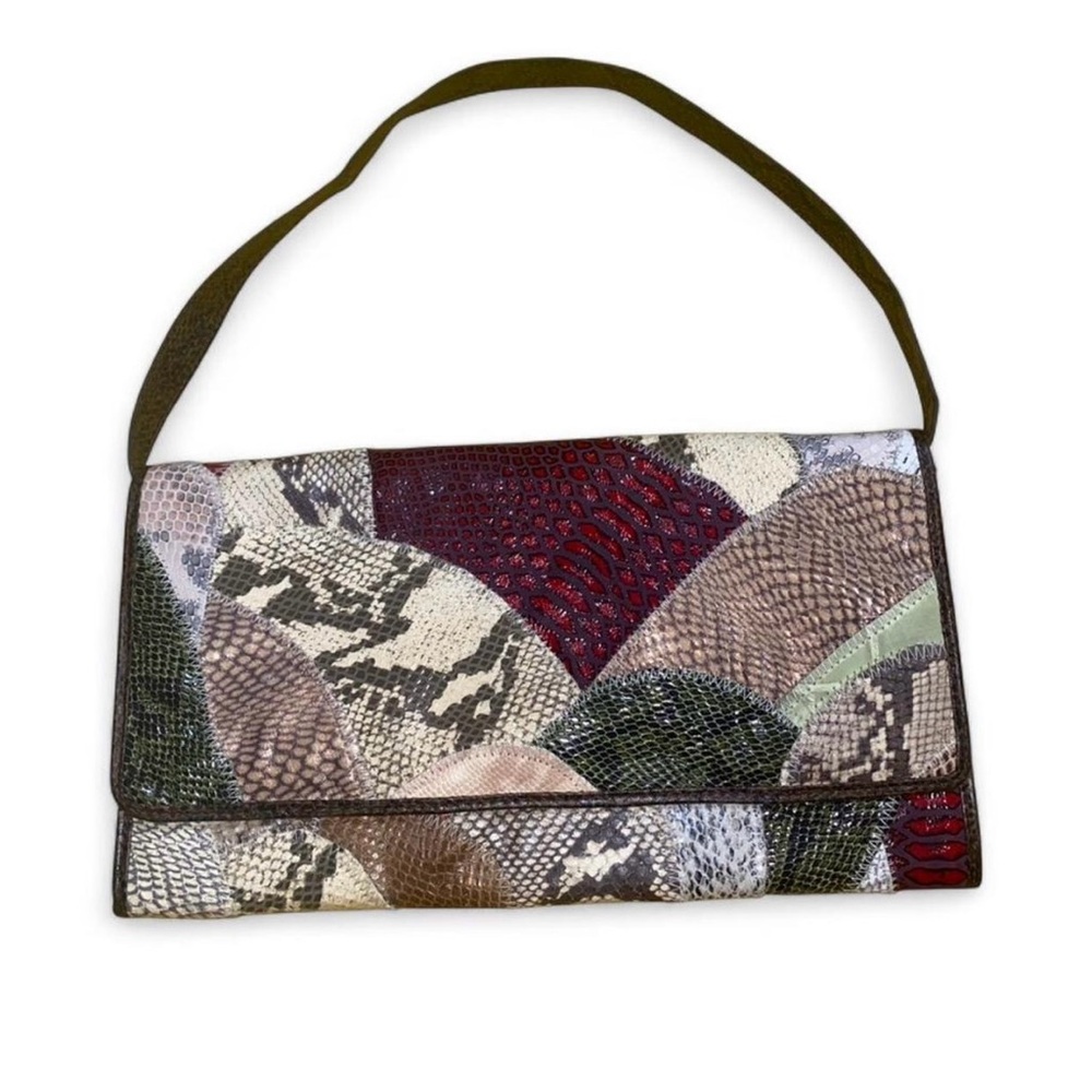 Vintage Multicolor Patchwork Bag - Dan W Tambourine